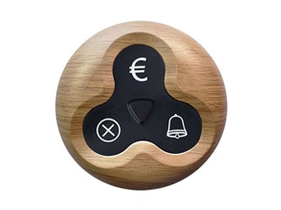 Three-Button Round Waterproof Silicone Pager (Euro Symbol)