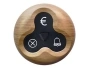 Three-Button Round Waterproof Silicone Pager (Euro Symbol)
